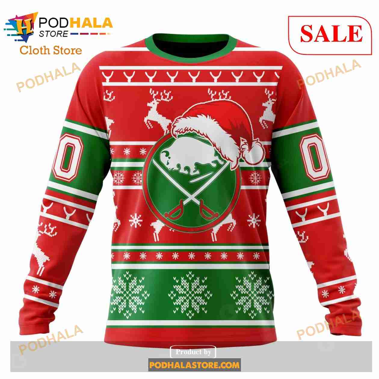 Custom Buffalo Sabres Unisex Christmas Gift Shirt Sweatshirt NHL Hoodie 3D  - Bring Your Ideas, Thoughts And Imaginations Into Reality Today