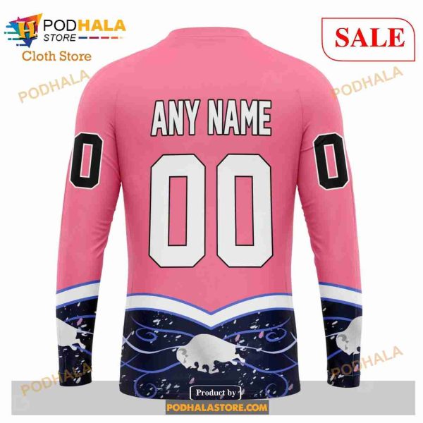 Custom Buffalo Sabres Unisex For Hockey Fights Cancer Sweatshirt NHL Hoodie 3D