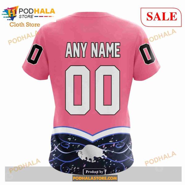 Custom Buffalo Sabres Unisex For Hockey Fights Cancer Sweatshirt NHL Hoodie 3D
