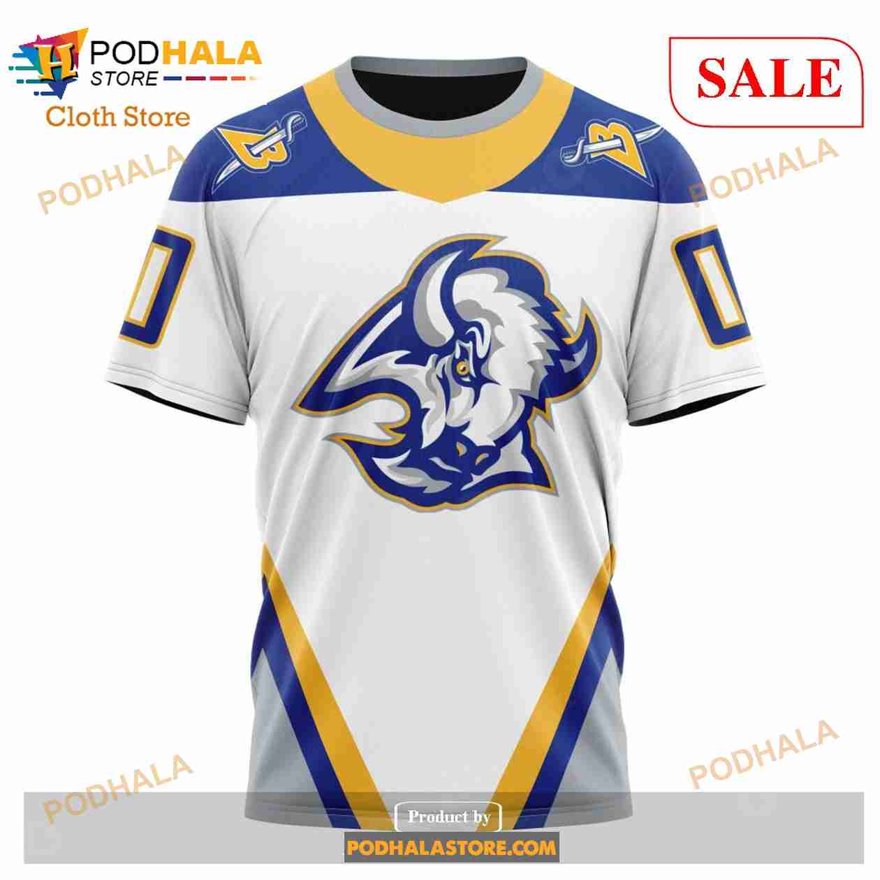 NHL Buffalo Sabres Custom Name Number Retro Jersey Fleece Oodie