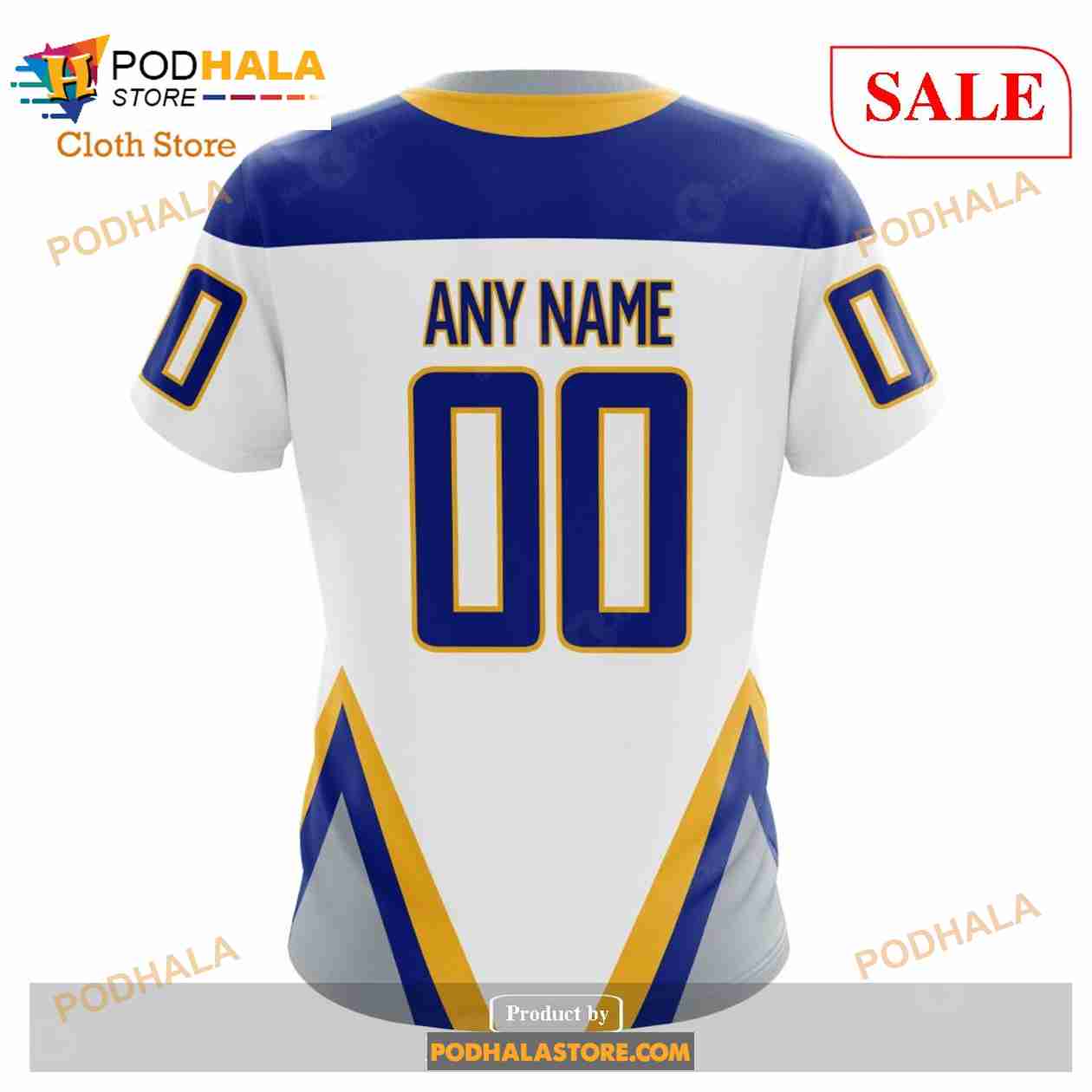 Custom Name And Number NHL Buffalo Sabres Sweatshirt Hoodie 3D