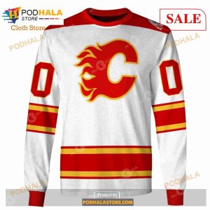 Custom Calgary Flames 1981 1994 Vintage Home Sweatshirt Hoodie 3d 3