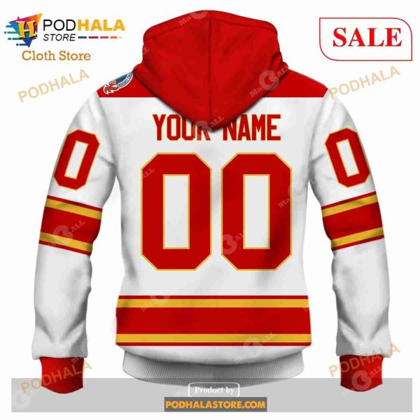 Custom Calgary Flames 1981 – 1994 Vintage Home Sweatshirt Hoodie 3D