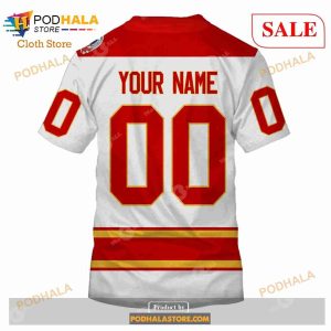 Custom Calgary Flames 1981 1994 Vintage Home Sweatshirt Hoodie 3d 6