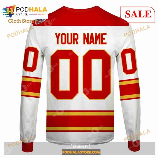 Custom Calgary Flames 1981 – 1994 Vintage Home Sweatshirt Hoodie 3D