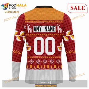 Custom Calgary Flames Chrismas Season Sweatshirt Nhl Hoodie 3d 5