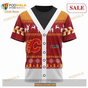 Custom Calgary Flames Chrismas Season Sweatshirt Nhl Hoodie 3d 6