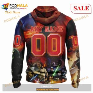 Custom Calgary Flames Design X Star War Sweatshirt Nhl Hoodie 3d 3