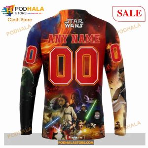 Custom Calgary Flames Design X Star War Sweatshirt Nhl Hoodie 3d 5