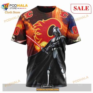 Custom Calgary Flames Design X Star War Sweatshirt Nhl Hoodie 3d 6