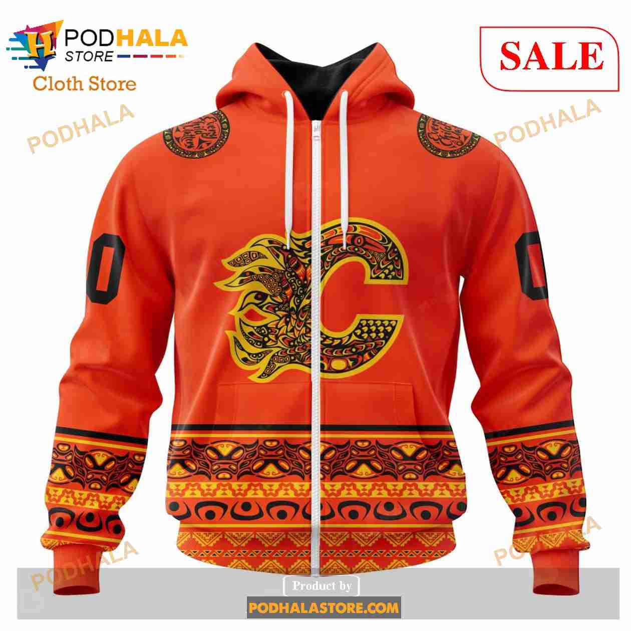 Custom Calgary Flames Unisex Christmas NHL Hoodie 3D - Bring Your Ideas,  Thoughts And Imaginations Into Reality Today