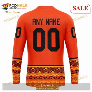 Custom Calgary Flames National Day For Truth And Reconciliation Nhl Hoodie 3d 5