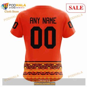 Custom Calgary Flames National Day For Truth And Reconciliation Nhl Hoodie 3d 7