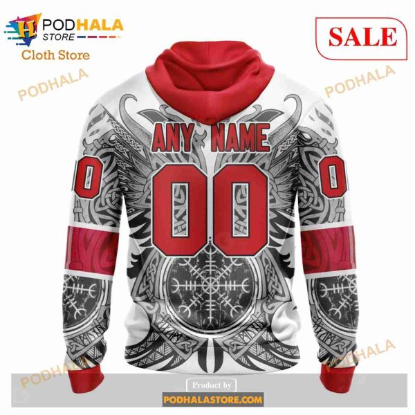 Custom Calgary Flames Norse Viking Symbols Sweatshirt NHL Hoodie 3D