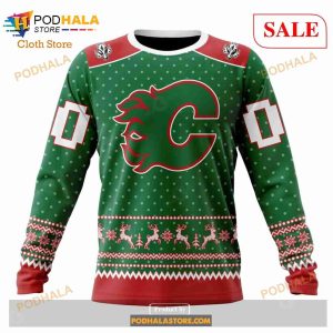 Custom Calgary Flames Special Christmas Apparel Sweatshirt Nhl Hoodie 3d 4
