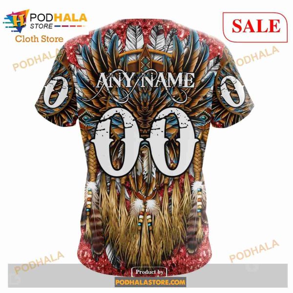 Custom Calgary Flames Special Native Costume Design Sweatshirt NHL Hoodie 3D