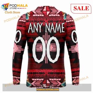 Custom Calgary Flames Special Native Costume Sweatshirt Nhl Hoodie 3d 5