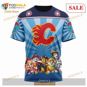 Custom Calgary Flames Special Paw Patrol Kits Sweatshirt Nhl Hoodie 3d 6