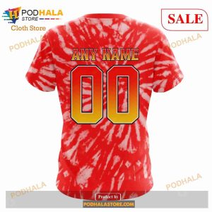 Custom Calgary Flames Special Retro Vintage Tie Dye Sweatshirt Nhl Hoodie 3d 7