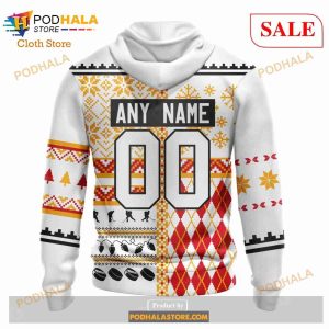 Custom Calgary Flames Unisex Christmas Is Coming Sweatshirt Nhl Hoodie 3d 3