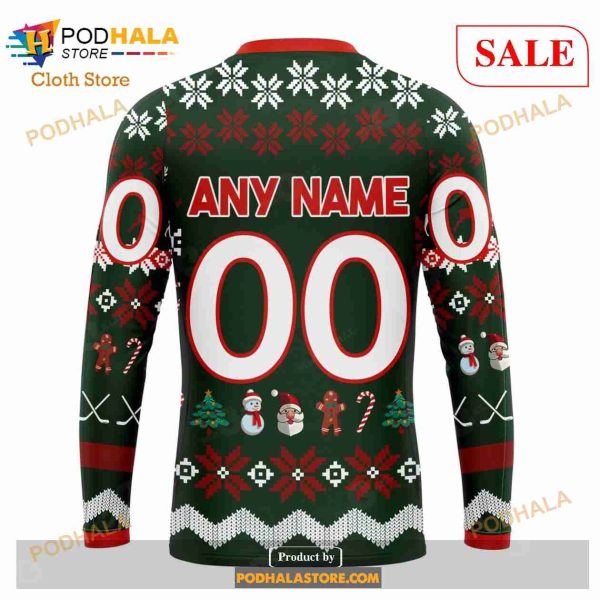 Custom Calgary Flames Unisex Christmas NHL Hoodie 3D