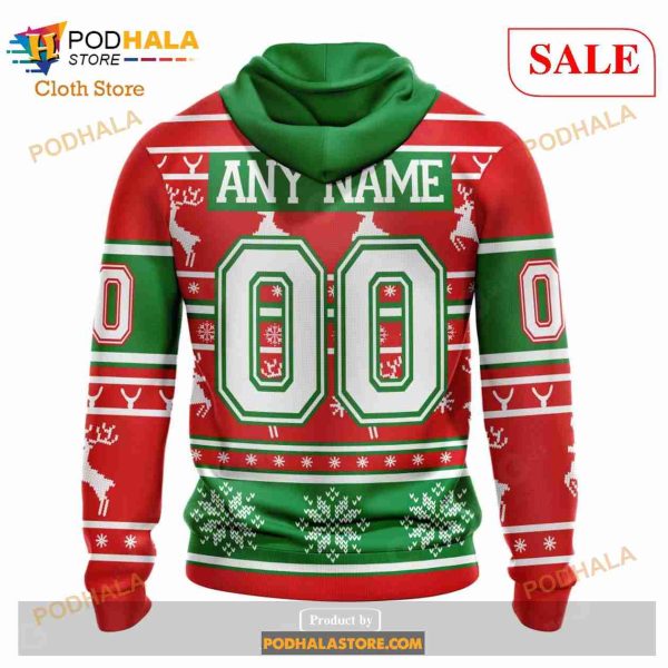 Custom Calgary Flames Unisex Christmas Sweatshirt NHL Hoodie 3D