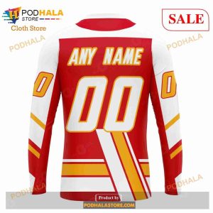 Custom Calgary Flames Unisex Retro Concepts Sweatshirt Nhl Hoodie 3d 5