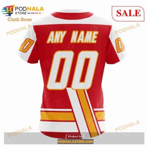 Custom Calgary Flames Unisex Retro Concepts Sweatshirt Nhl Hoodie 3d 7