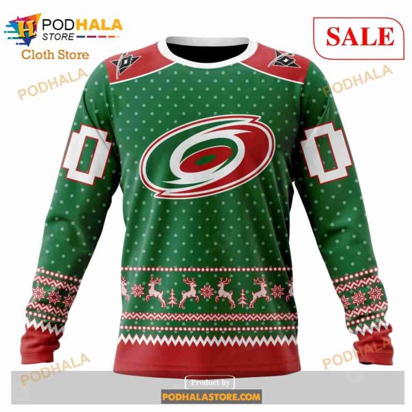 Custom Carolina Hurricanes Christmas Apparel Sweatshirt NHL Hoodie 3D