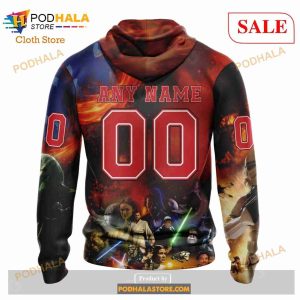 Custom Carolina Hurricanes Design X Star War Sweatshirt NHL Hoodie 3D 3