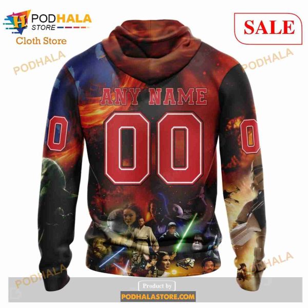 Custom Carolina Hurricanes Design X Star War Sweatshirt NHL Hoodie 3D