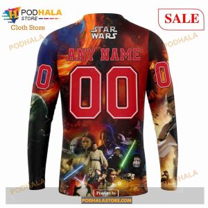 Custom Carolina Hurricanes Design X Star War Sweatshirt NHL Hoodie 3D 5