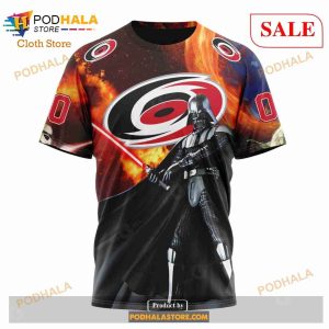 Custom Carolina Hurricanes Design X Star War Sweatshirt NHL Hoodie 3D 6