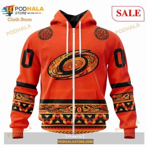 Custom Carolina Hurricanes National Day For Truth And Reconciliation NHL Hoodie 3D 2