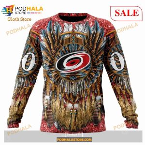 Custom Carolina Hurricanes Native Costume Design Sweatshirt NHL Hoodie 3D 4