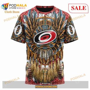 Custom Carolina Hurricanes Native Costume Design Sweatshirt NHL Hoodie 3D 6