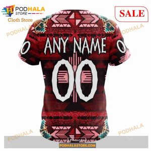 Custom Carolina Hurricanes Native Costume Sweatshirt NHL Hoodie 3D 7