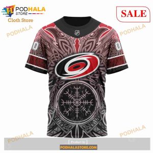 Custom Carolina Hurricanes Norse Viking Symbols Sweatshirt NHL Hoodie 3D 5