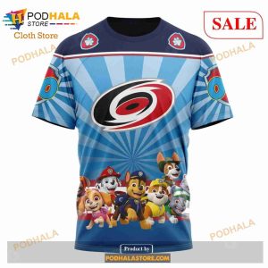 Custom Carolina Hurricanes Paw Patrol Sweatshirt NHL Hoodie 3D 6