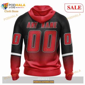 Custom Carolina Hurricanes Retro Gradient Design Sweatshirt NHL Hoodie 3D 3
