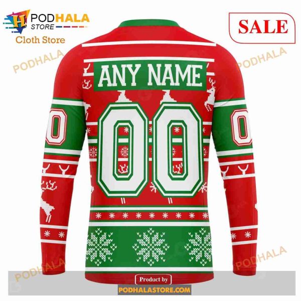 Custom Carolina Hurricanes Unisex Christmas NHL Hoodie 3D , NHL Merch