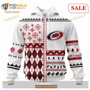 Custom Carolina Hurricanes Unisex Christmas Sweatshirt NHL Hoodie 3D 2
