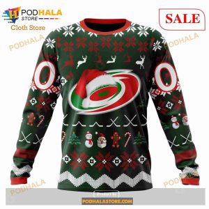 Custom Carolina Hurricanes Unisex Christmas Sweatshirt NHL Hoodie 3d NHL Merch 4