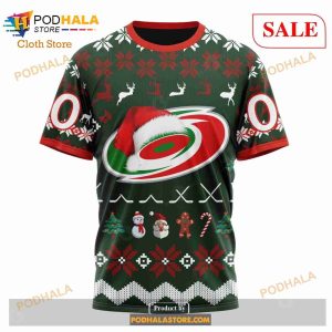 Custom Carolina Hurricanes Unisex Christmas Sweatshirt NHL Hoodie 3d NHL Merch 6