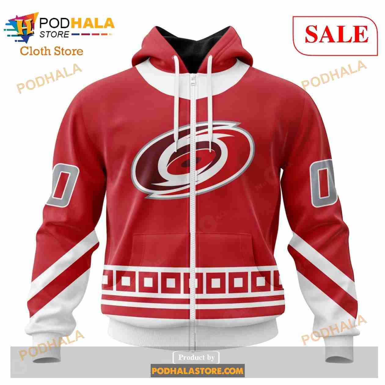 NHL Carolina Hurricanes Custom Name Number Hockey Fight Cancer Jersey  Sweatshirt