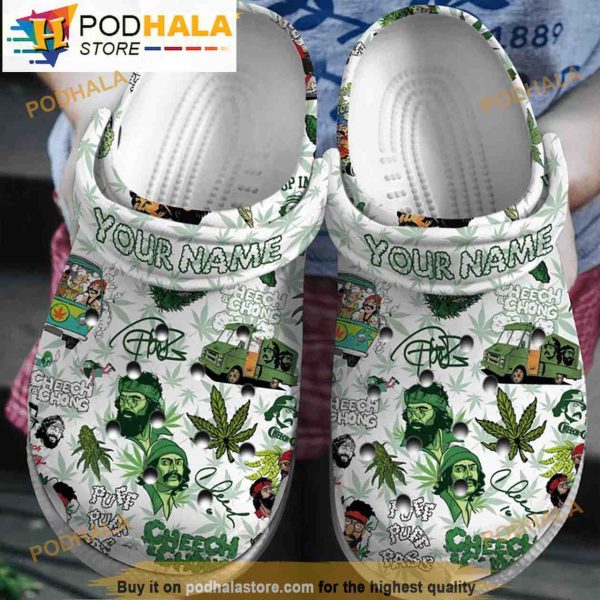 Custom Cheech And Chong Weed Clogband 3D Crocs