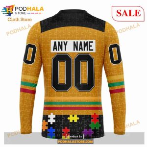 Custom Chicago Blackhawks Fearless Aganst Autism Sweatshirt NHL Hoodie 3D 7