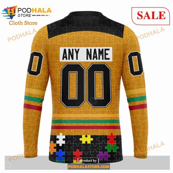 Custom Chicago BlackHawks Fearless Aganst Autism Sweatshirt NHL Hoodie 3D