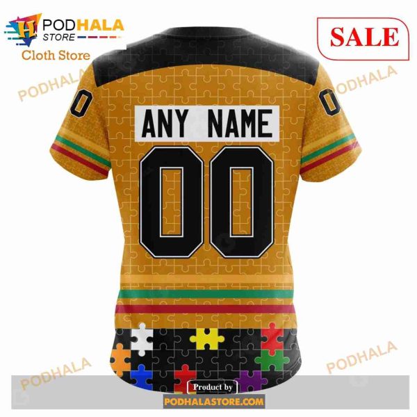 Custom Chicago BlackHawks Fearless Aganst Autism Sweatshirt NHL Hoodie 3D