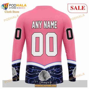 Custom Chicago Blackhawks Fights Cancer Sweatshirt NHL Hoodie 3D 7
